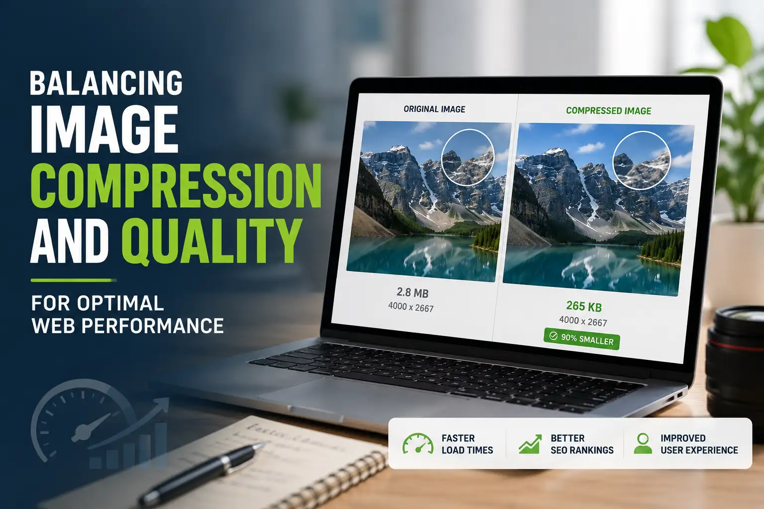 Balancing Image Compression and Quality for Optimal Web Performance