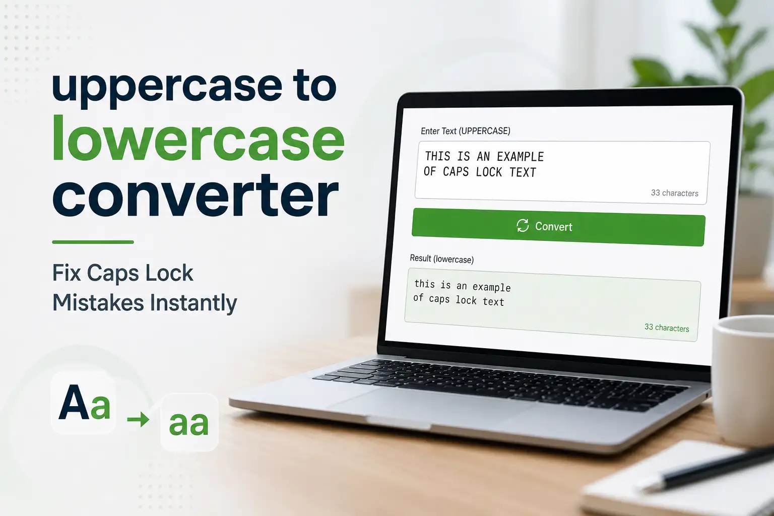 Uppercase to Lowercase Converter: Fix Caps Lock Mistakes Instantly